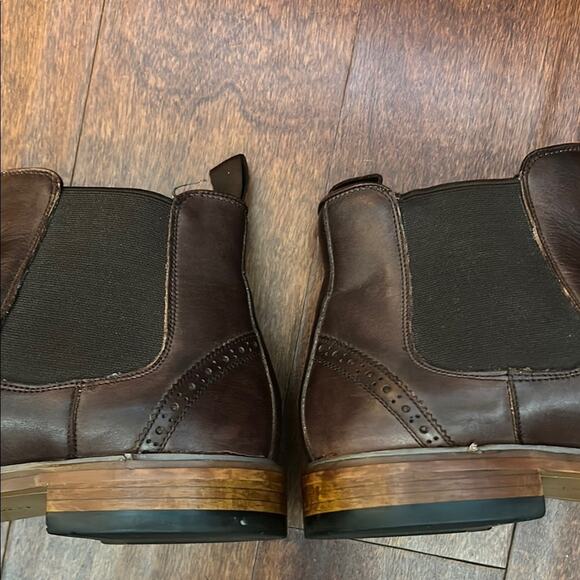Florsheim Men’s Brown Leather Chelsea Boots, Beautiful Reddish Brown, Size 11.5 main image 6